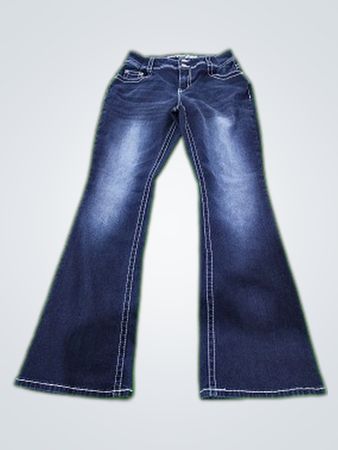 Copper Flash Flared Jeans