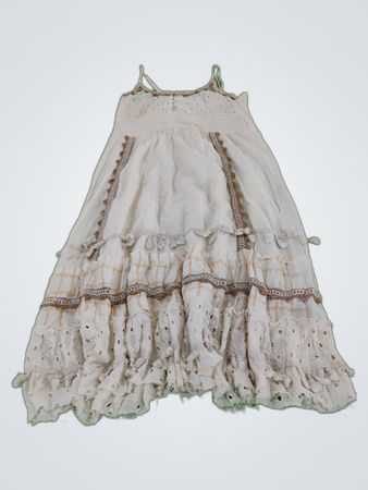 Unbranded White Lace Spaghetti Strap Dress