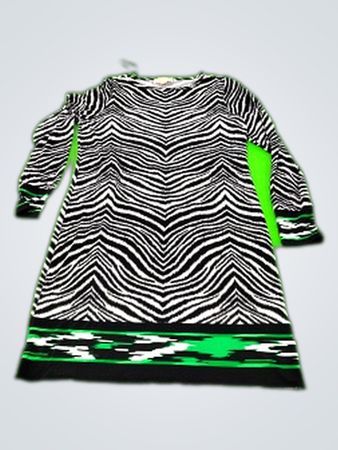 Michael Kors Zebra Print Long Sleeve Dress