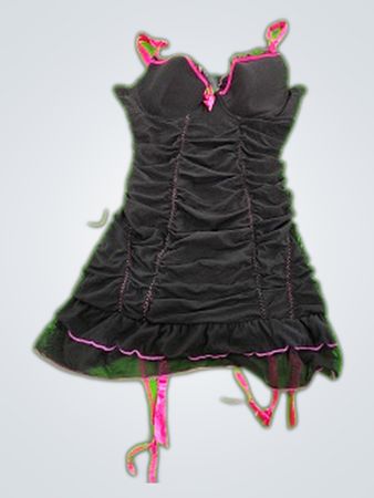 Unbranded Black Lace Slip Dress
