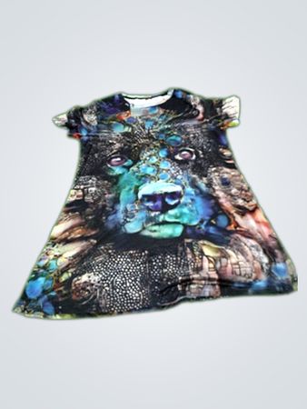 Unbranded Printed Short Sleeve Blouse