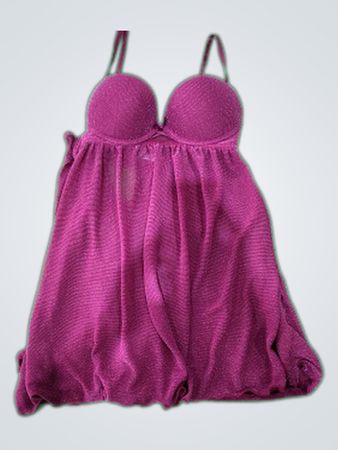 Cozy Lentes Purple Lace Slip Dress