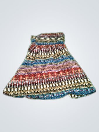 Bohemian Strapless Maxi Dress
