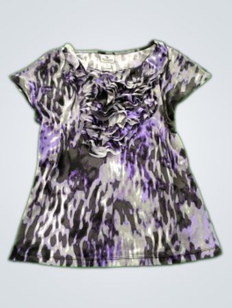 Worthington Ruffled Print Blouse