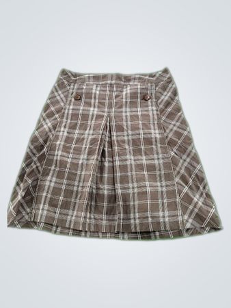 Merona Brown Plaid Skirt