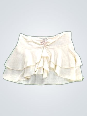 White Ruffled Skirt