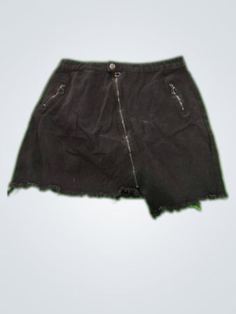 Black Denim Skirt