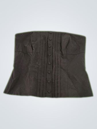 White House Black Market Black Strapless Blouse