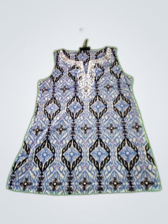 INC Blue Patterned Dress