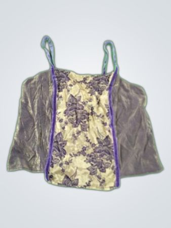 Purple and Gold Floral Top