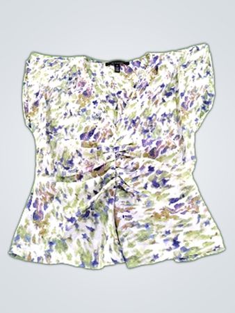 Whitehouse Blackmarket Floral Peplum Top