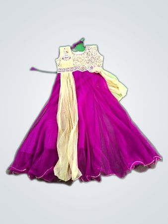 Purple and Yellow Dress