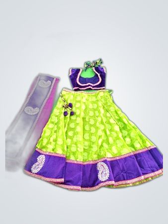 Traditional Indian Girl's Lehenga Choli Outfit