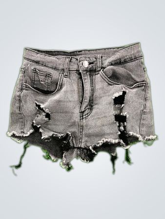 Distressed Denim Shorts