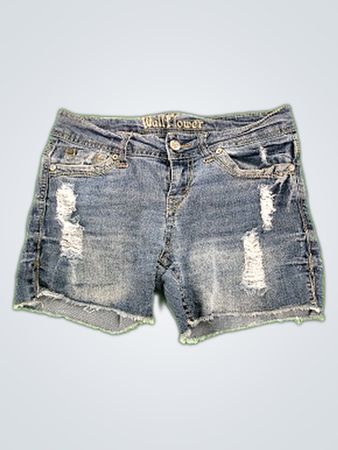 Wallflower Distressed Denim Shorts