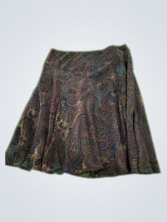 Chaps Paisley Skirt