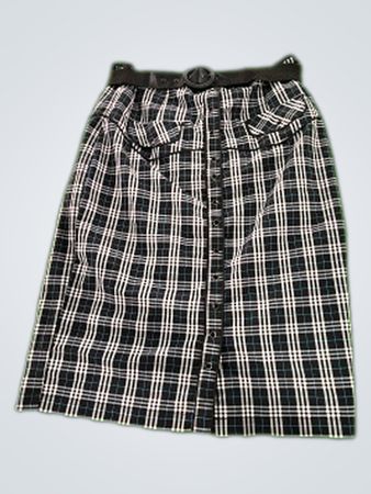 Miss Lili Plaid Skirt