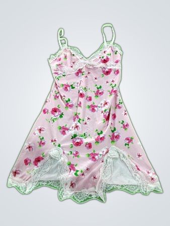 Pink Floral Chemise