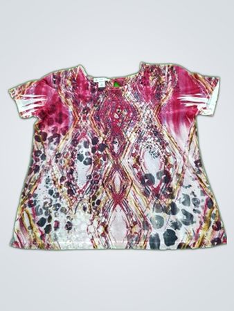 Christopher & Banks Printed Sleeveless Blouse