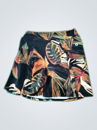 Dona Jo Tropical Print Skirt