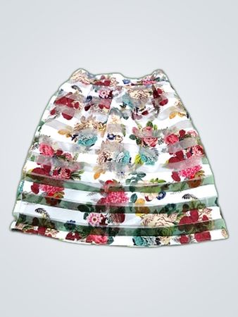 Mango Floral Print Mini Skirt