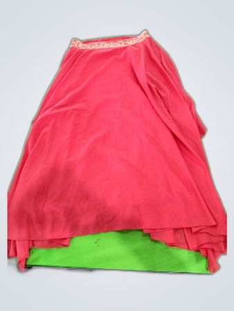 AJIO Red Skirt