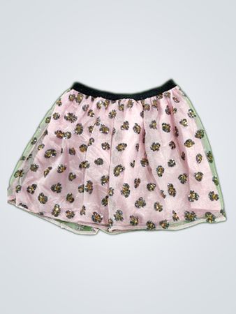 Pink Floral Skirt