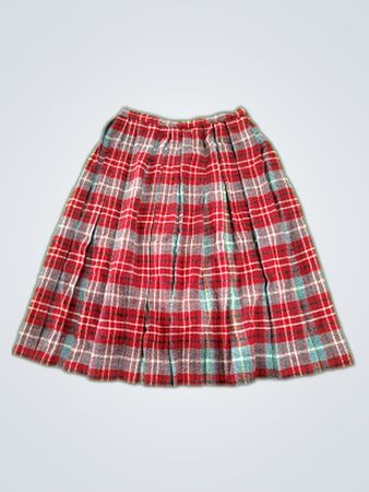 Garland Plaid Skirt