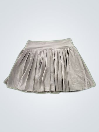 Gray Pleated Skirt