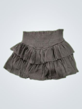 ee:some Gray Ruffled Skirt