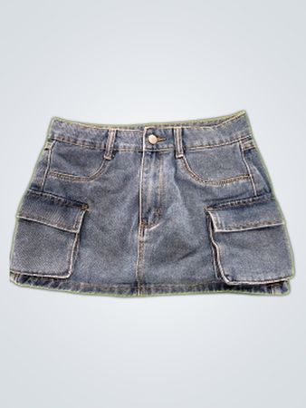 Blue Denim Skirt