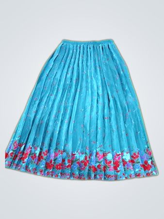 Leslie Fay Pleated Floral Skirt