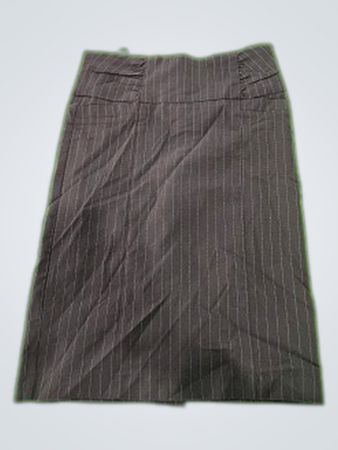 Gray Pinstripe Skirt