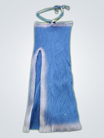Unbranded Blue Halter Maxi Dress