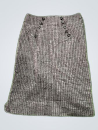 Gray Plaid Skirt