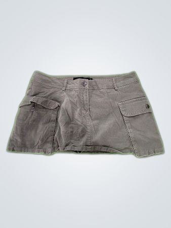 refuge Gray Cargo Skirt