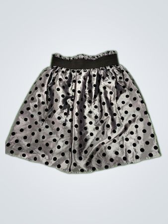 Gray Polka Dot Skirt