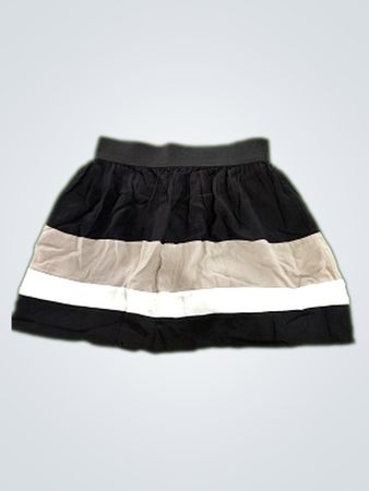 XXI Black Gray and White Striped Shorts