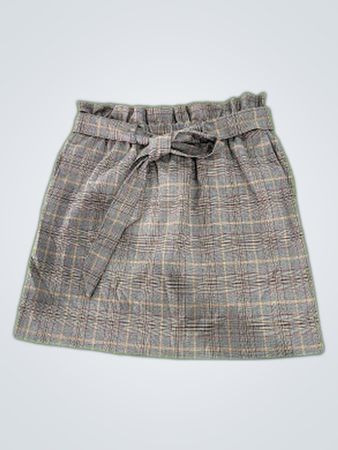 Express Gray Plaid Skirt