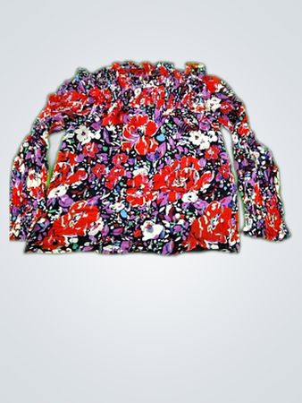 J.CREW Floral Long Sleeve Top