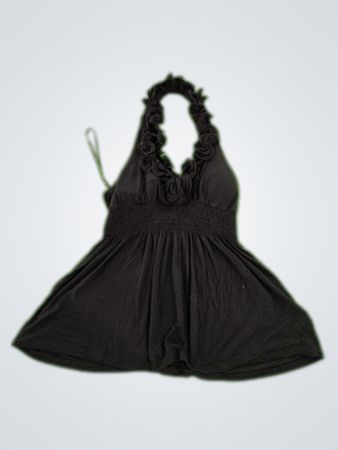 Black Halter Neck Romper