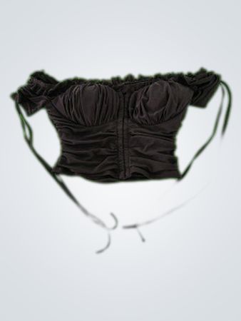 Mosor Black Off-The-Shoulder Top