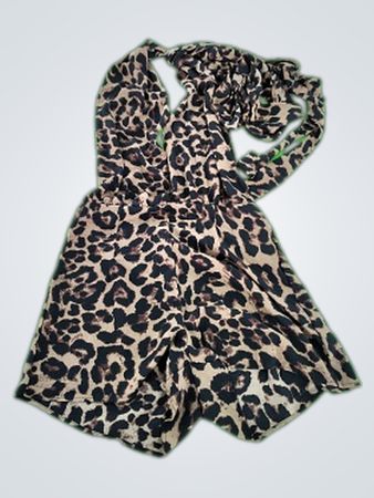 Leopard Print Romper