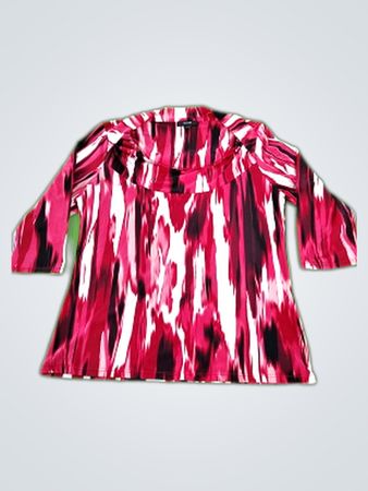 Alfani Red and White Blouse