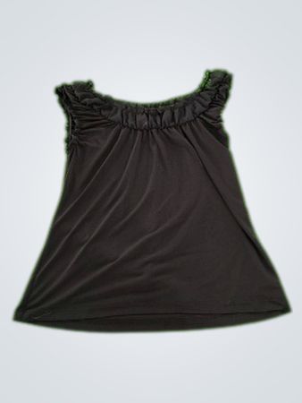 Black Ruffled Top