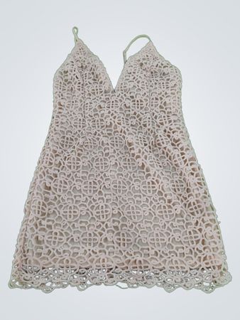 Forever 21 Cream Lace Spaghetti Strap Mini Dress