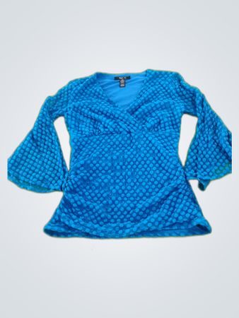 Blue Textured Top