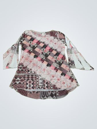 keren hart Patchwork Blouse