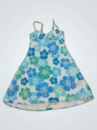 Zara Hibiscus Floral Mini Slip Dress