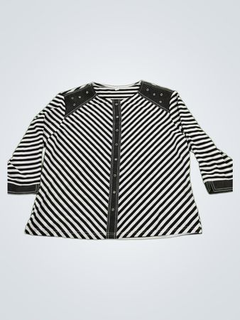 Black and White Striped Shirt